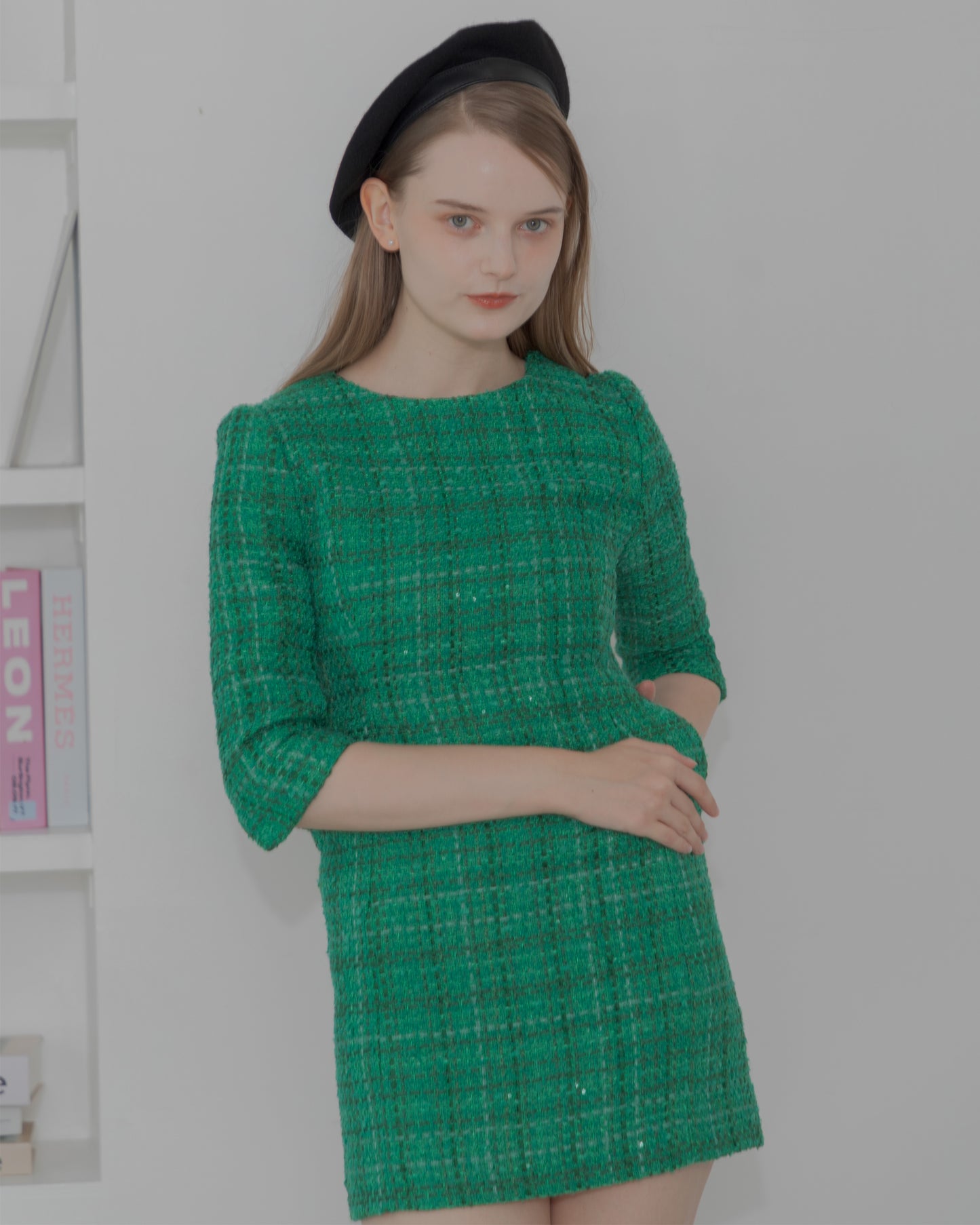 【30%OFF&返品OK】Tweed minimal dress