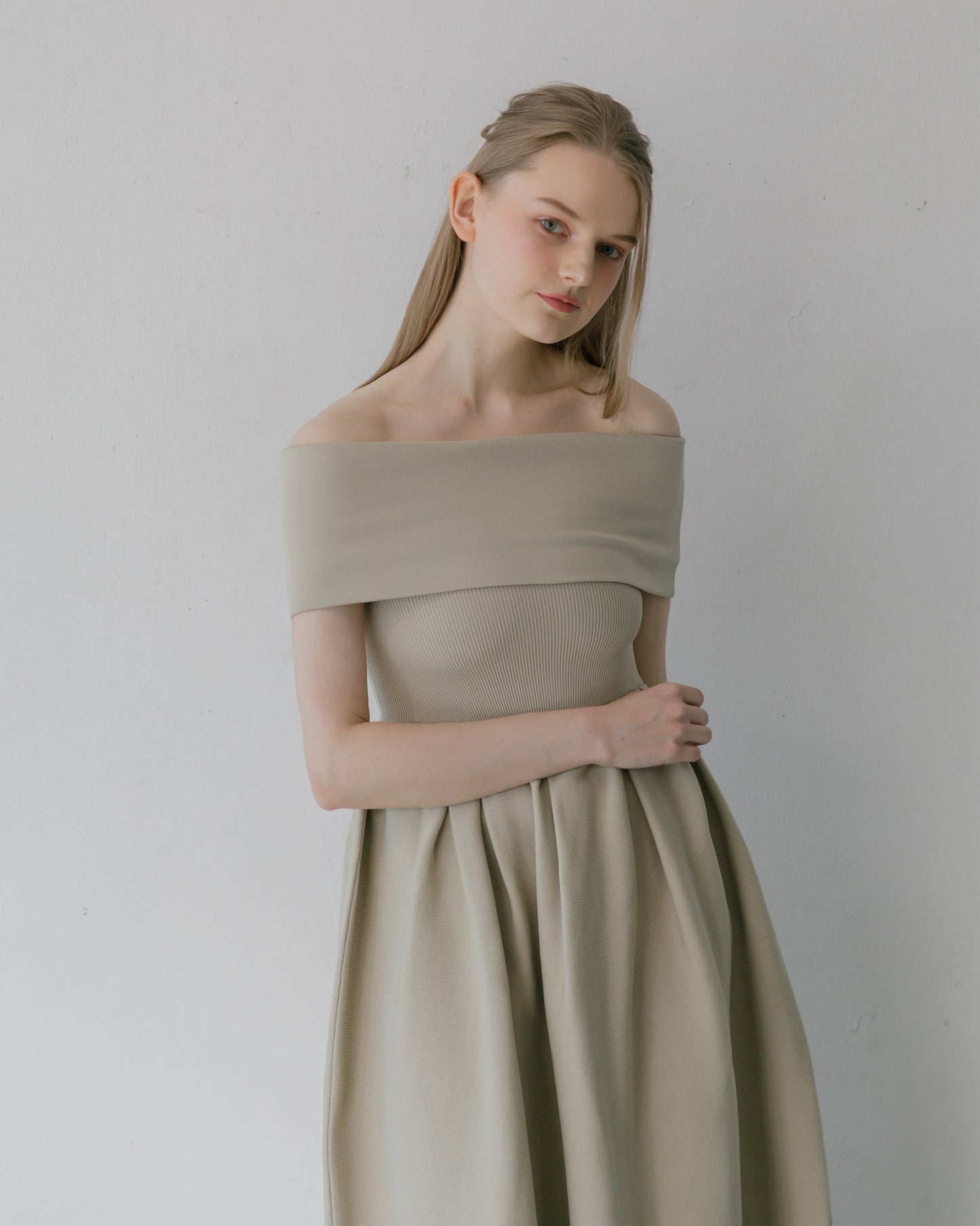 【RESTOCK】4way仕様オフショルニットワンピース