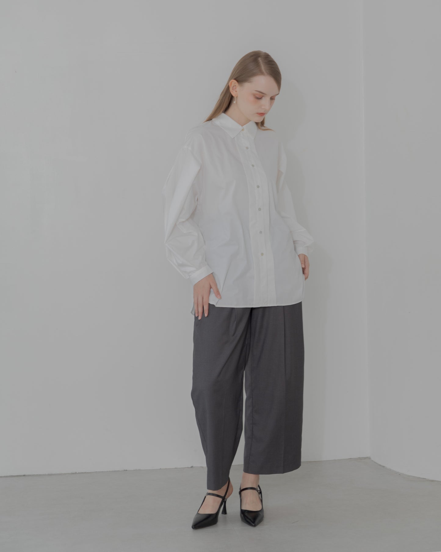 【10%OFF&返品OK】ピンタックシャツ