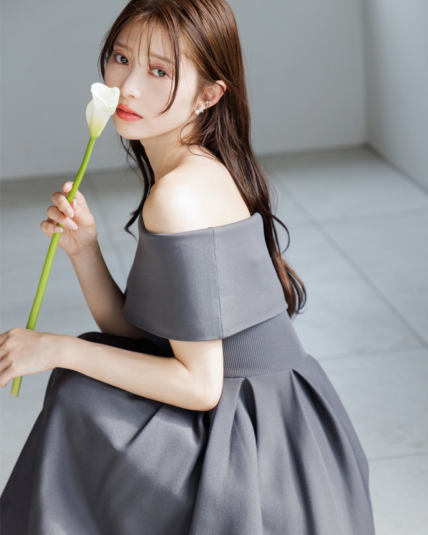 【RESTOCK】4way仕様オフショルニットワンピース