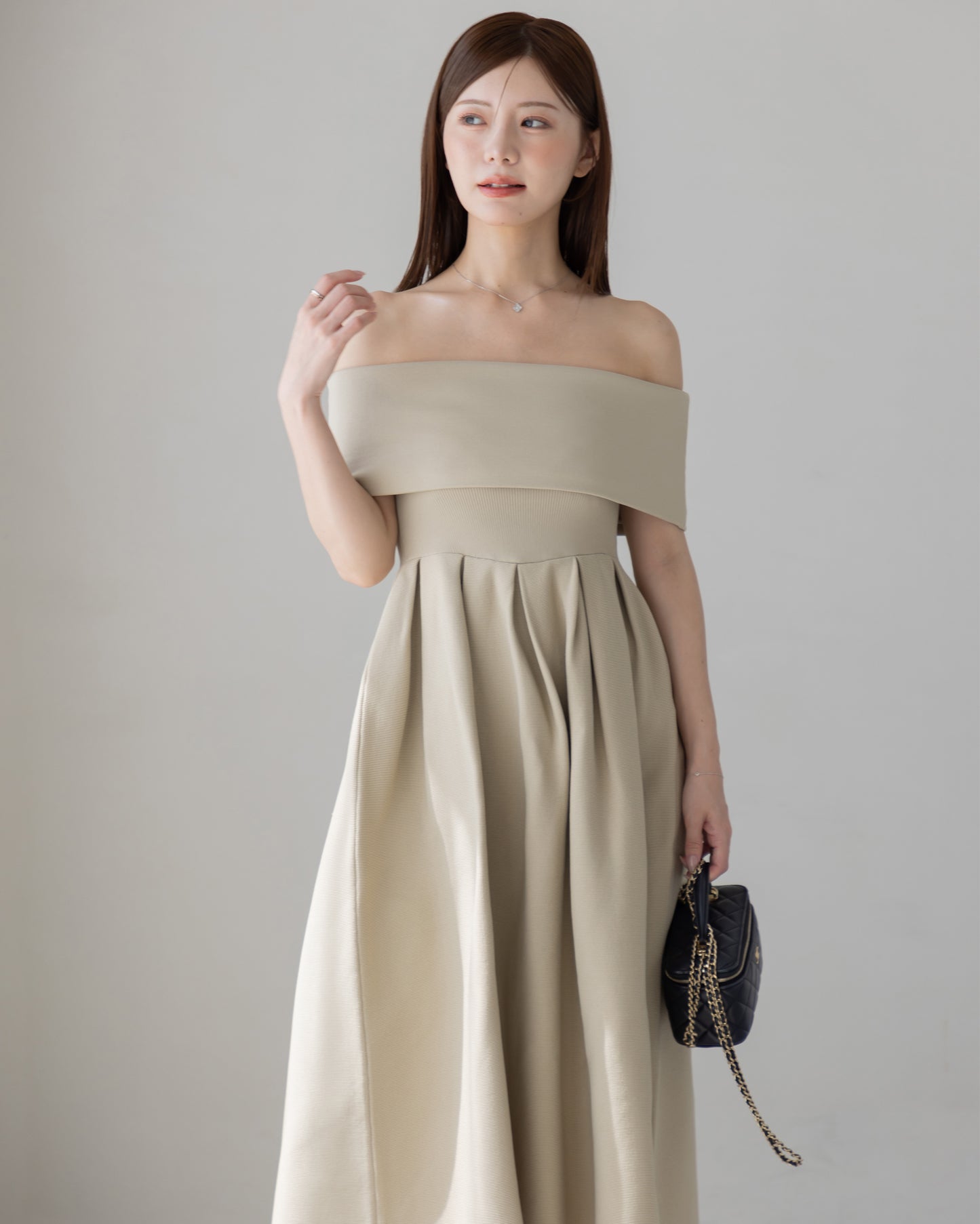 【RESTOCK】4way仕様オフショルニットワンピース
