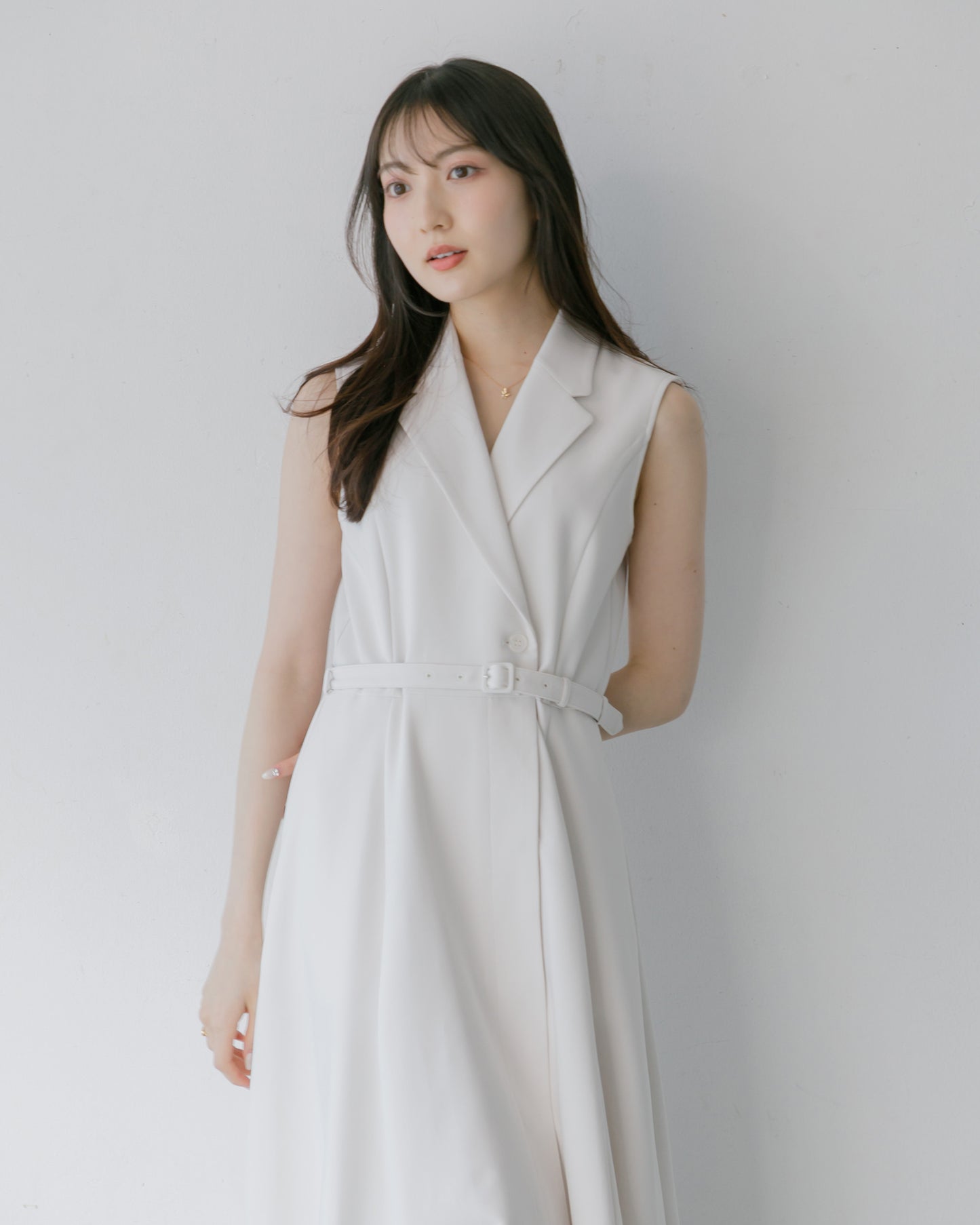 【NEW ITEM】ノースリーブトレンチロングワンピース