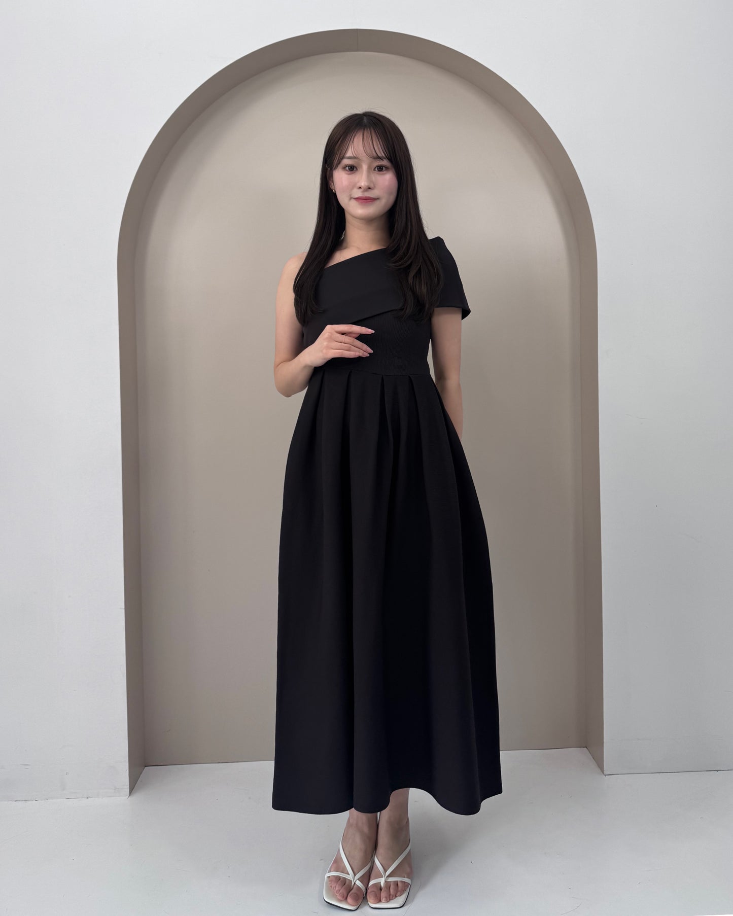 【RESTOCK】4way仕様オフショルニットワンピース