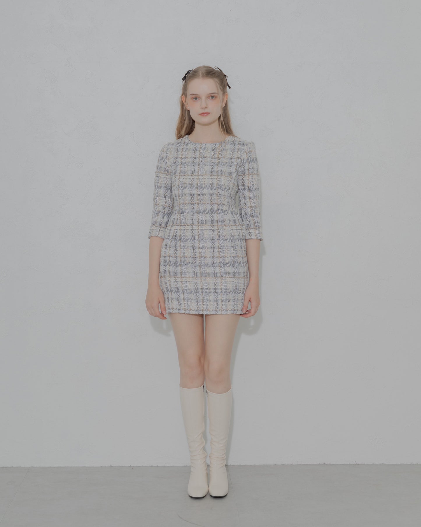 【30%OFF&返品OK】Tweed minimal dress