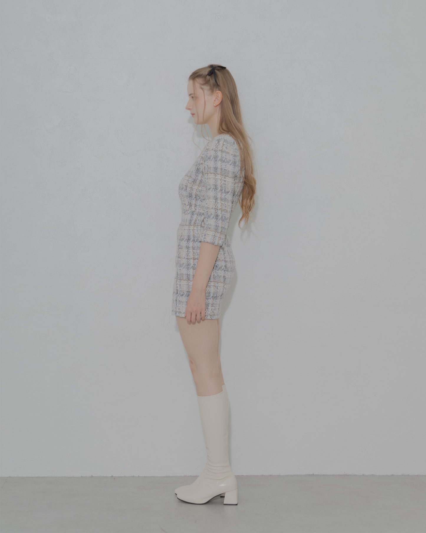 【30%OFF&返品OK】Tweed minimal dress