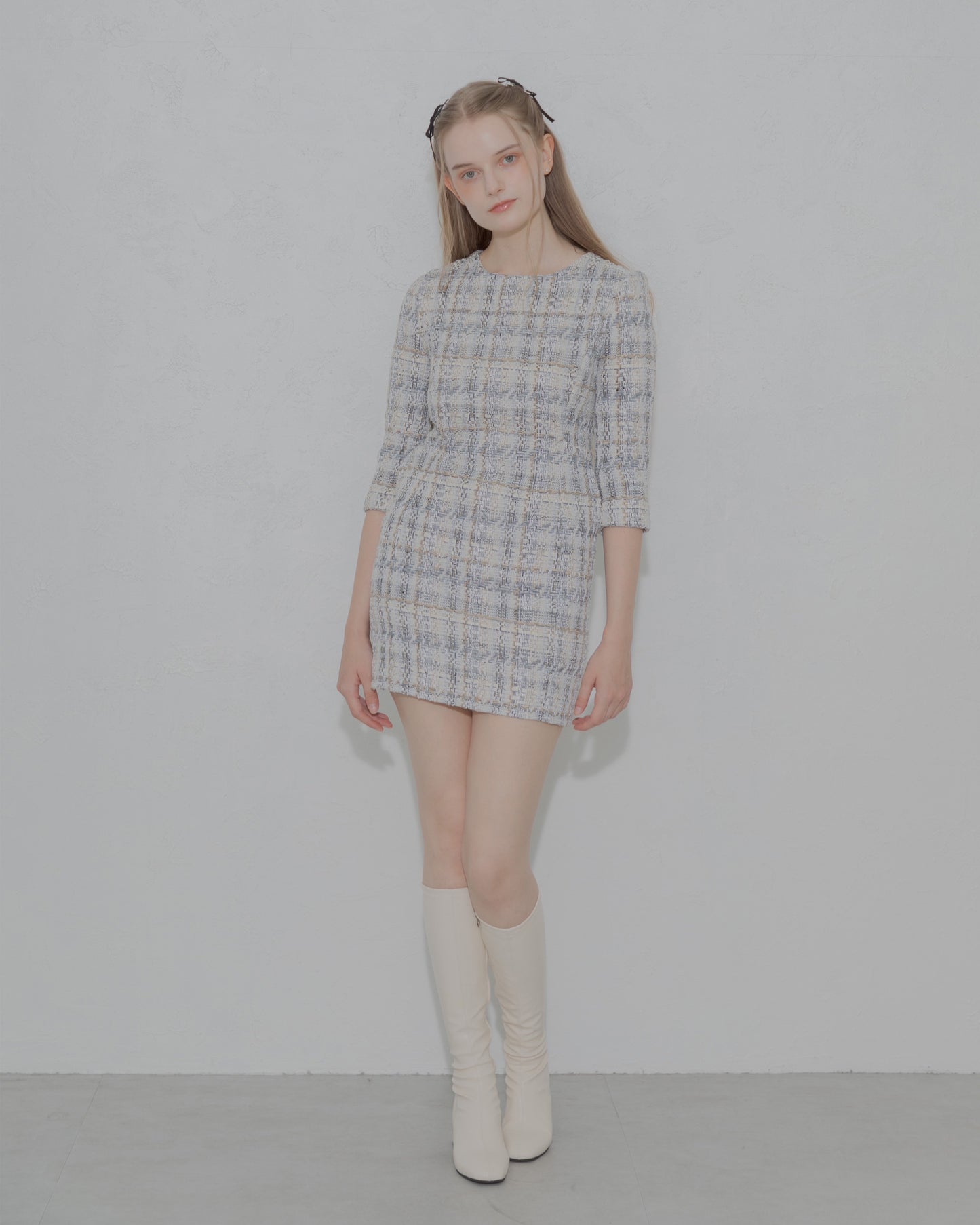 【30%OFF&返品OK】Tweed minimal dress