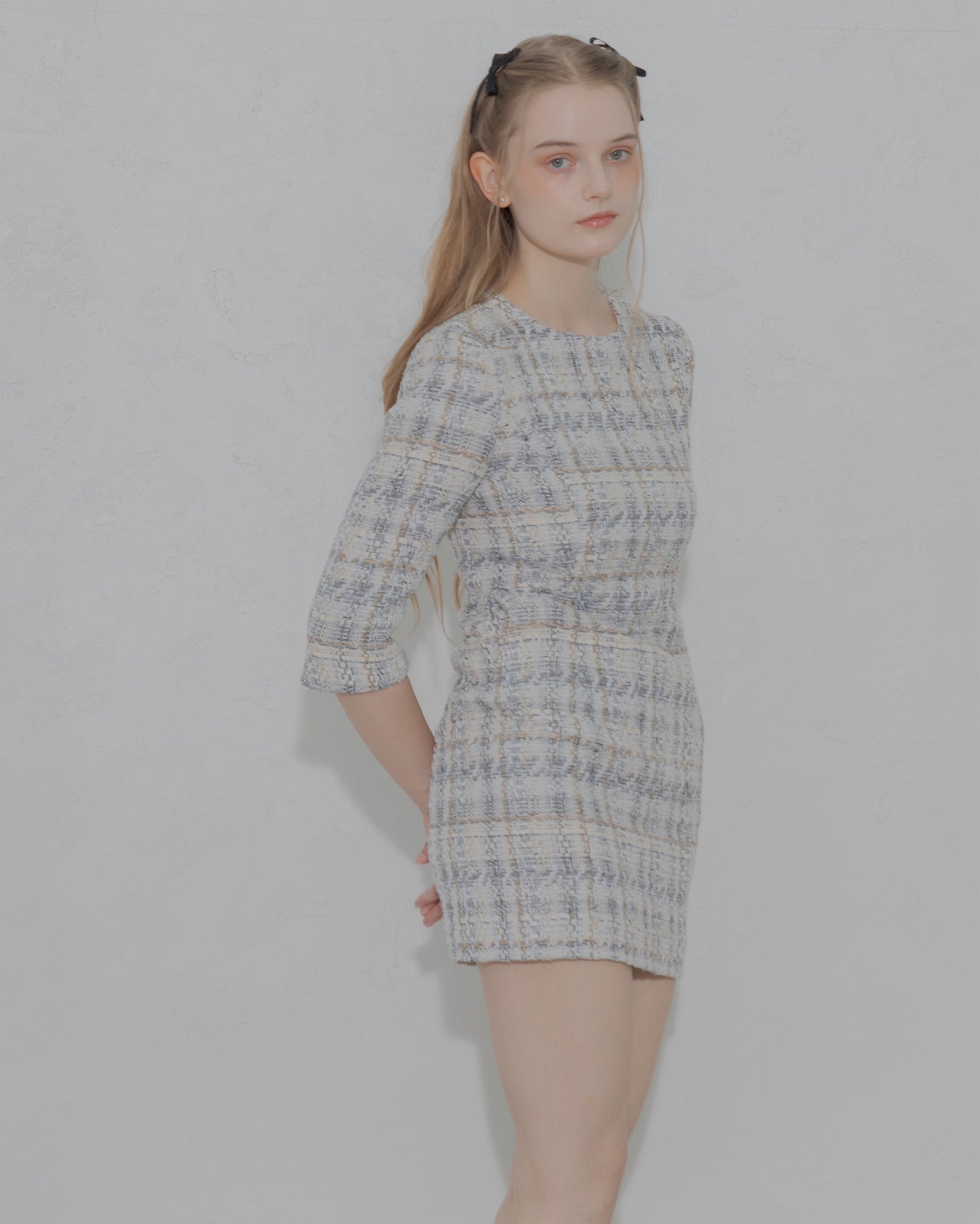 【30%OFF&返品OK】Tweed minimal dress