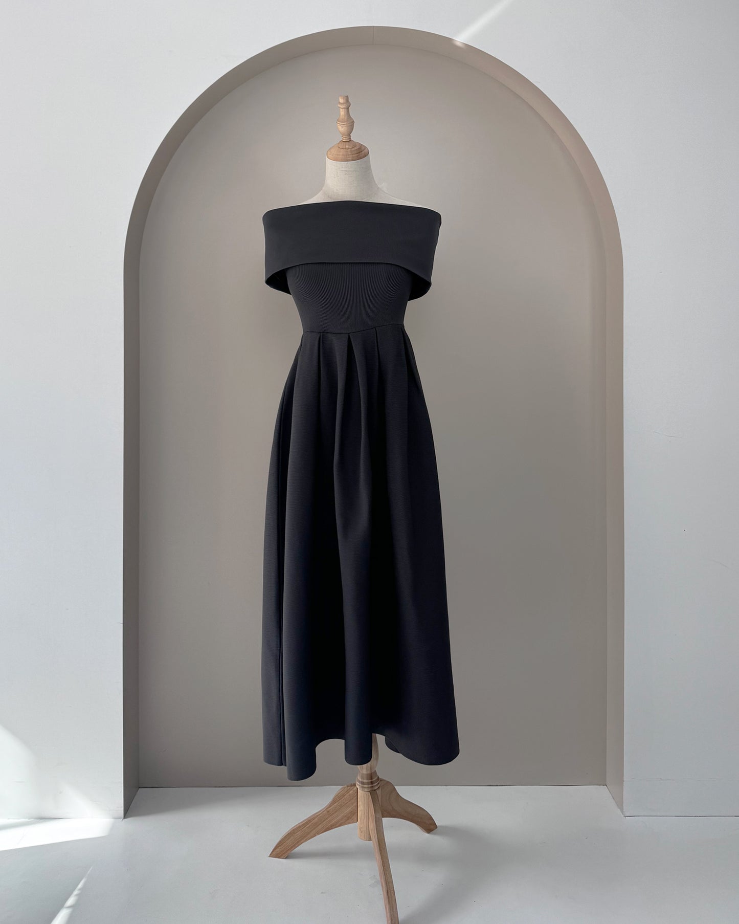 【RESTOCK】4way仕様オフショルニットワンピース