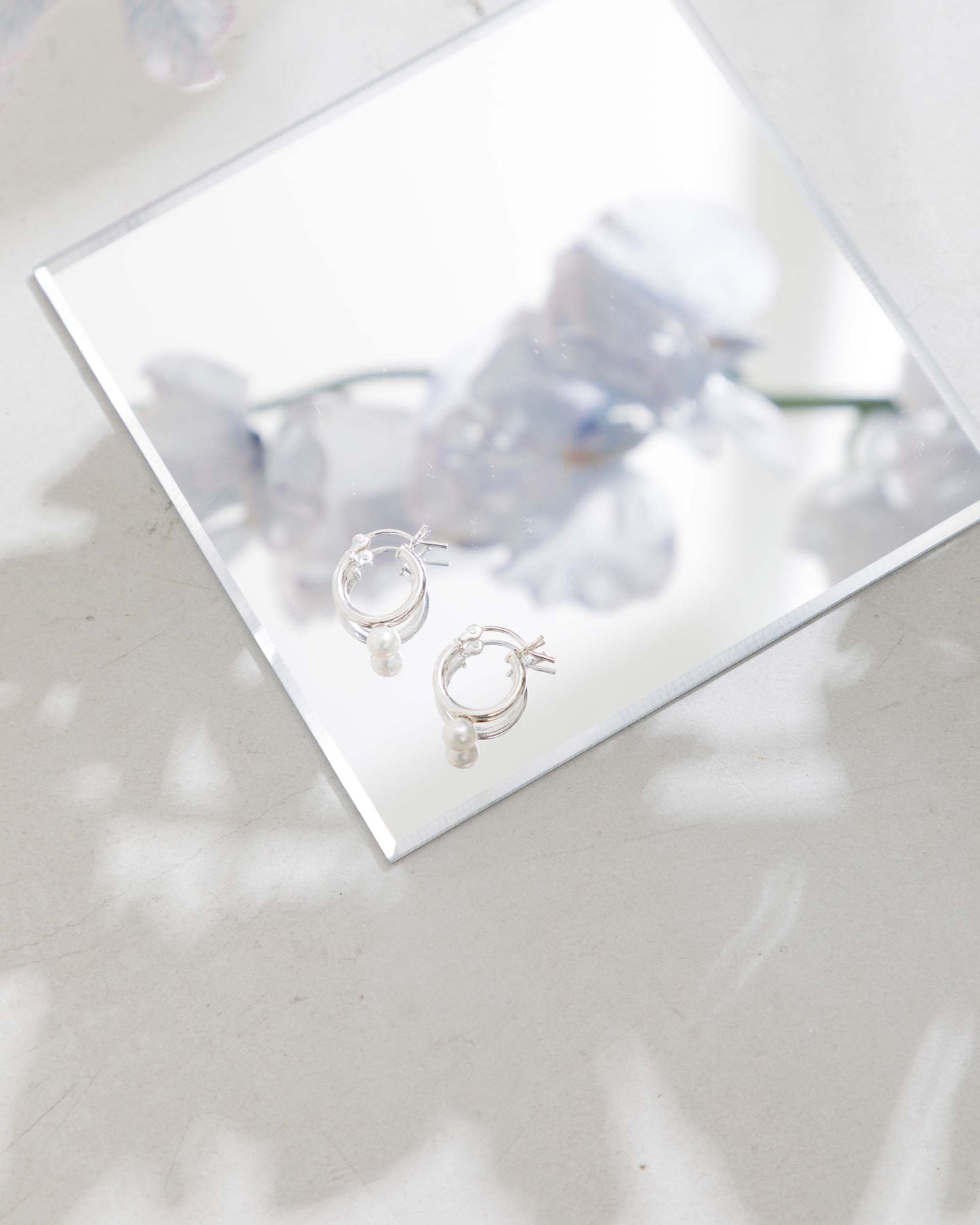Hoop Pierces &Baby Pearl