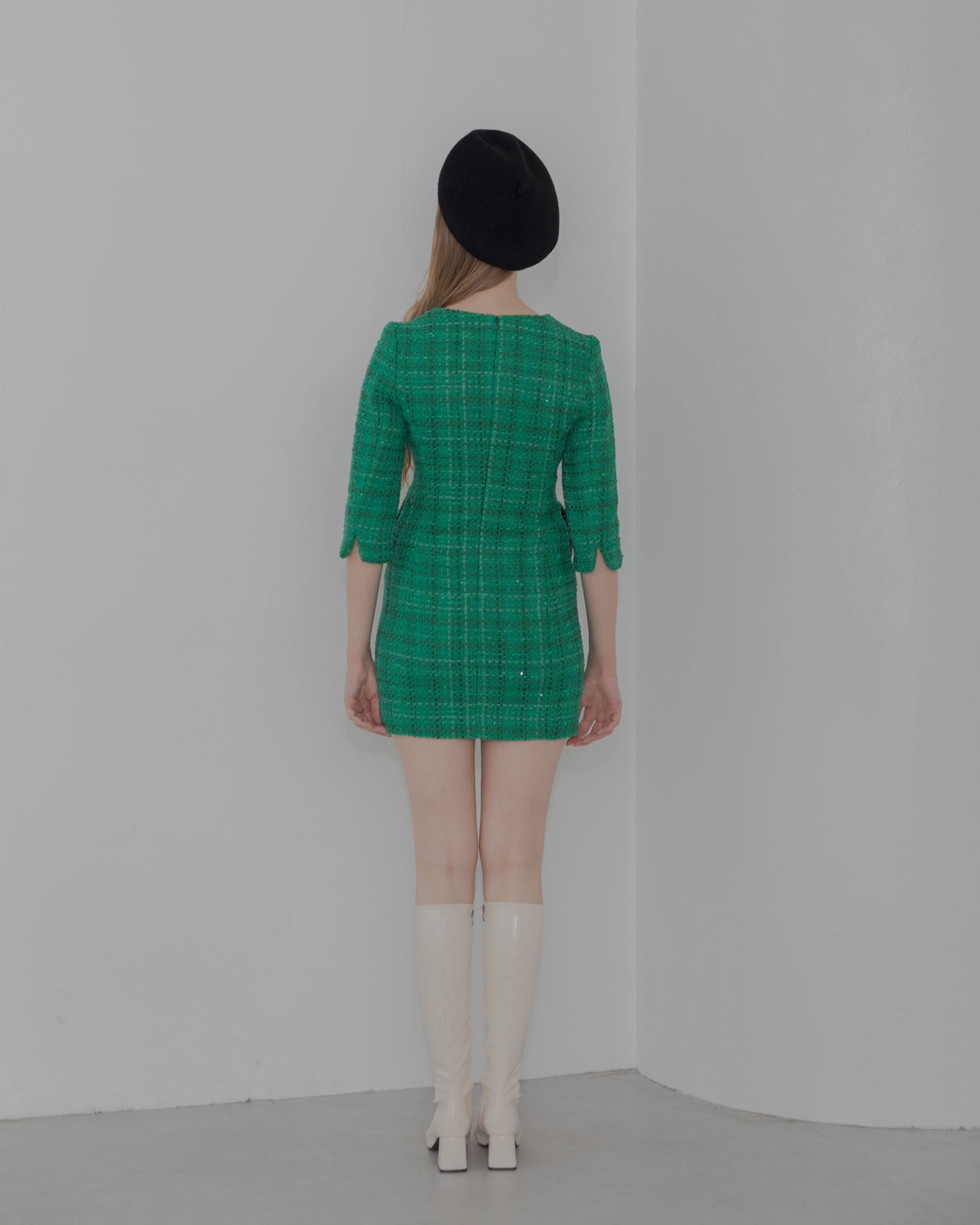 【30%OFF&返品OK】Tweed minimal dress