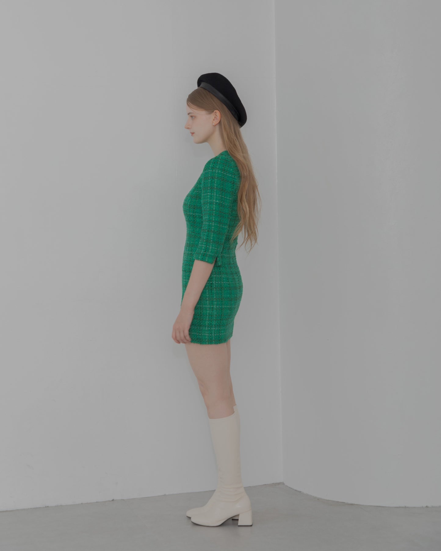 【30%OFF&返品OK】Tweed minimal dress