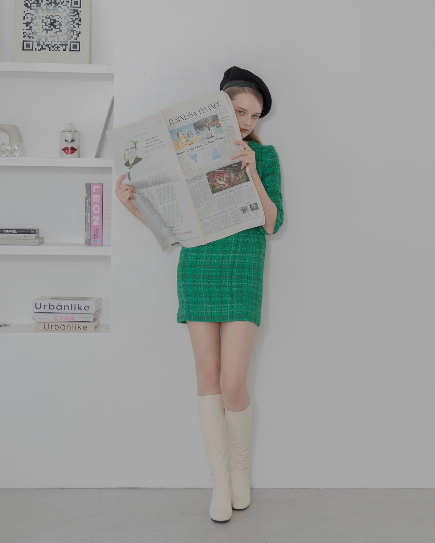 【30%OFF&返品OK】Tweed minimal dress