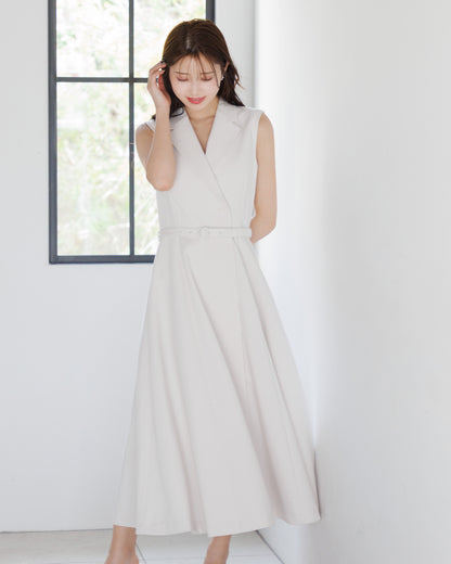 【NEW ITEM】ノースリーブトレンチロングワンピース