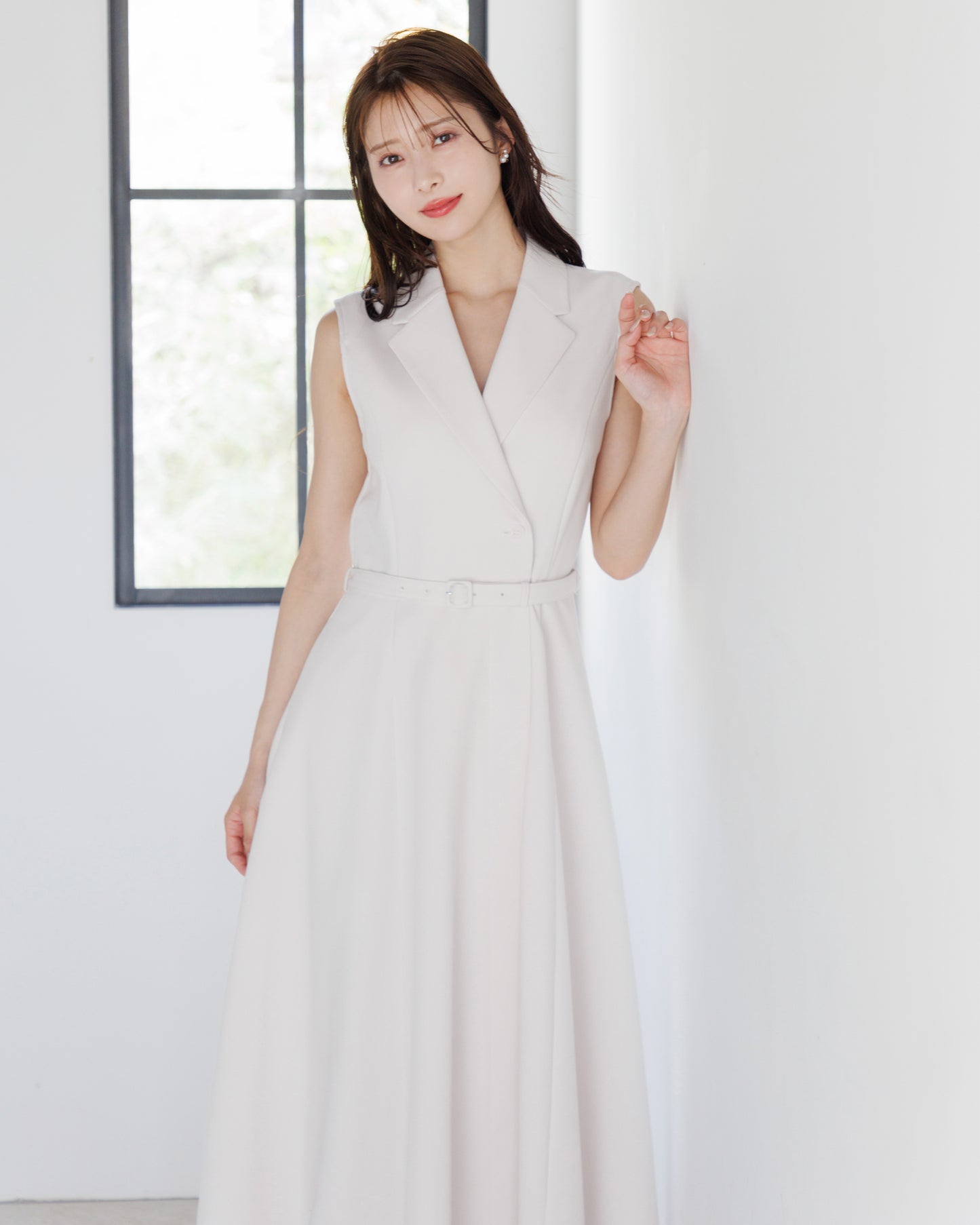 【NEW ITEM】ノースリーブトレンチロングワンピース