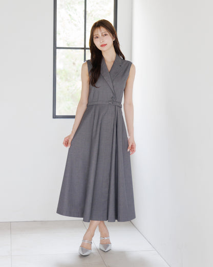 【NEW ITEM】ノースリーブトレンチロングワンピース