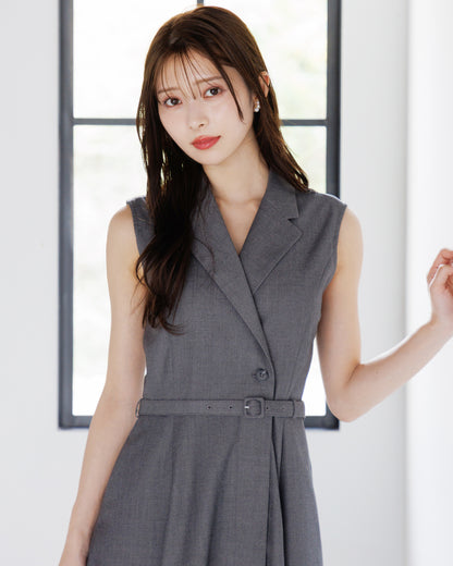 【NEW ITEM】ノースリーブトレンチロングワンピース