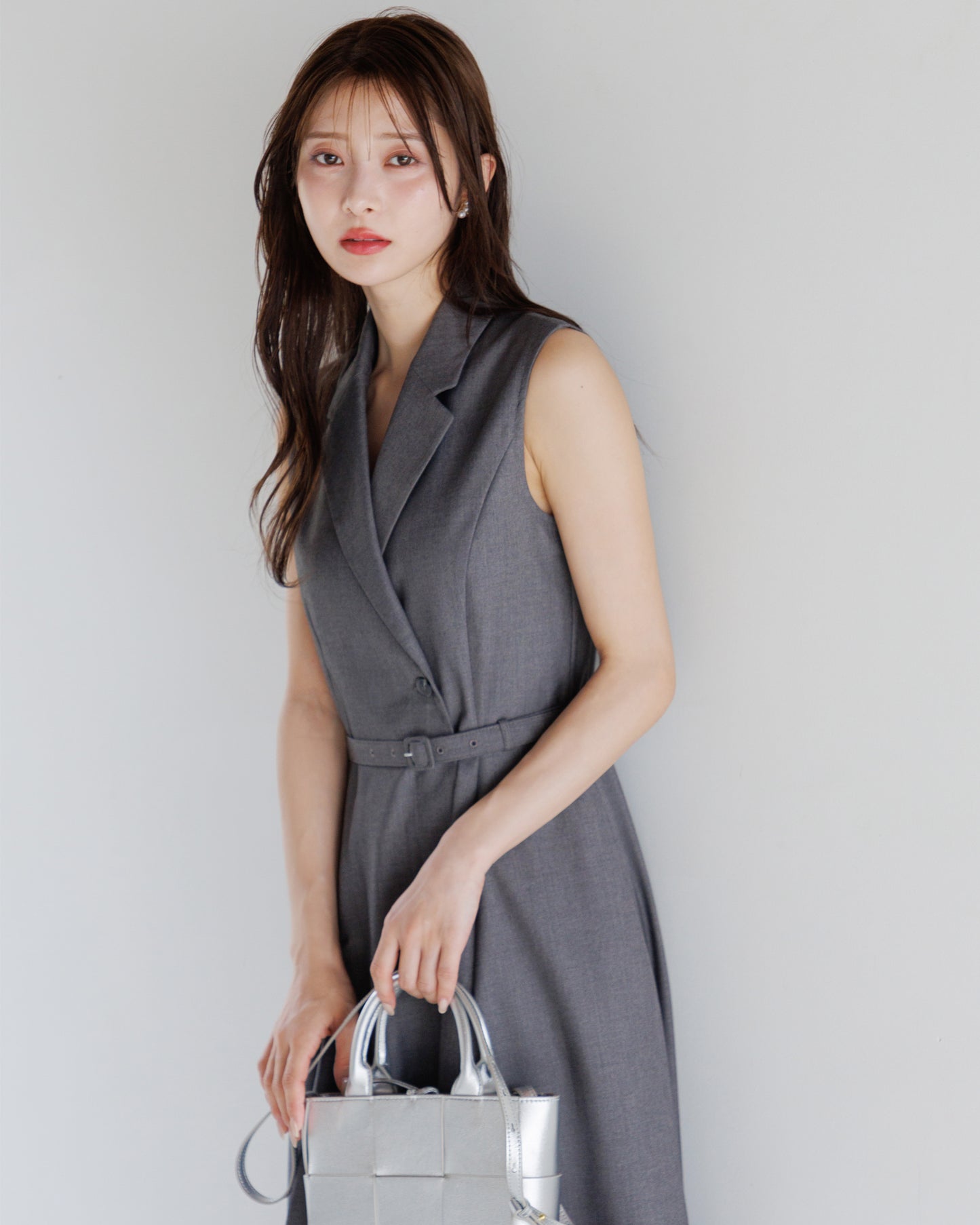 【NEW ITEM】ノースリーブトレンチロングワンピース