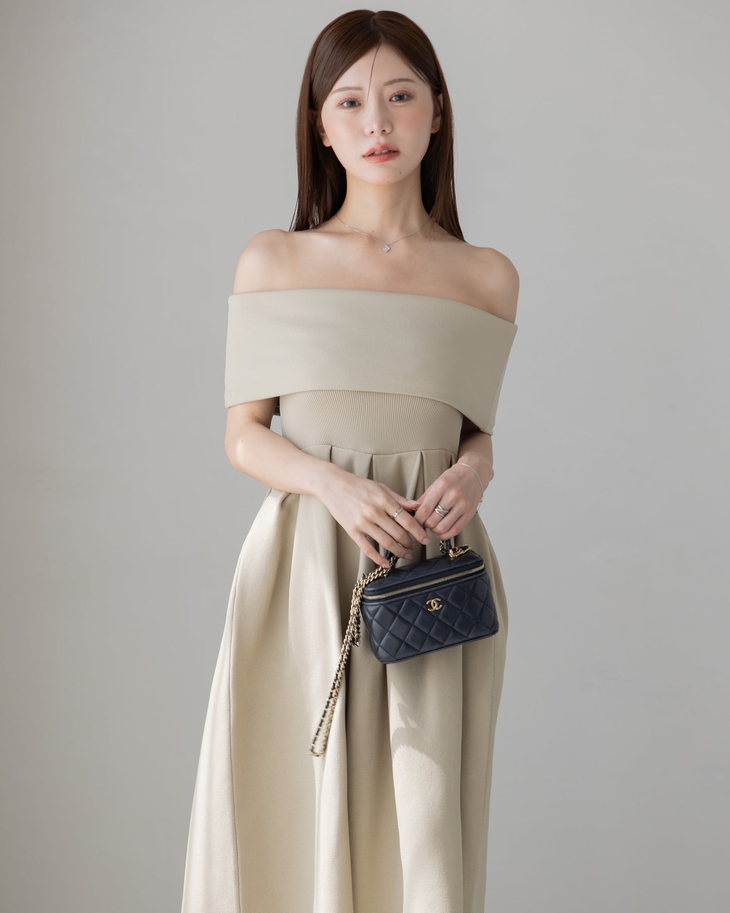【RESTOCK】4way仕様オフショルニットワンピース