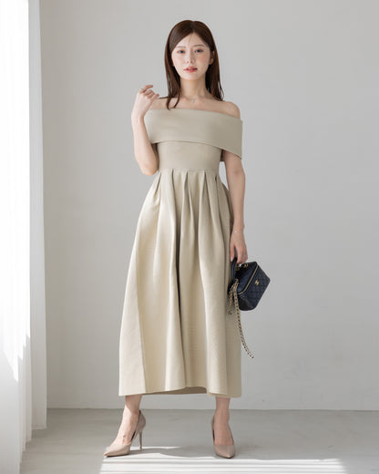 【RESTOCK】4way仕様オフショルニットワンピース