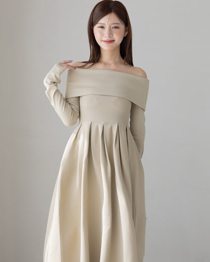【RESTOCK】4way仕様オフショルニットワンピース