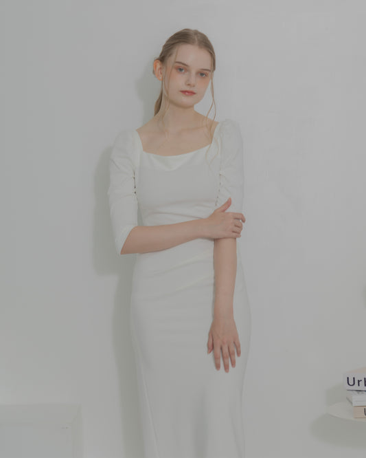 【10%OFF&返品OK】Drape midi dress