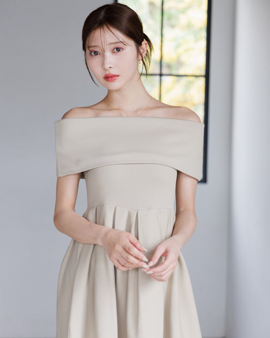 【NEW ITEM】4way仕様オフショルニットワンピース