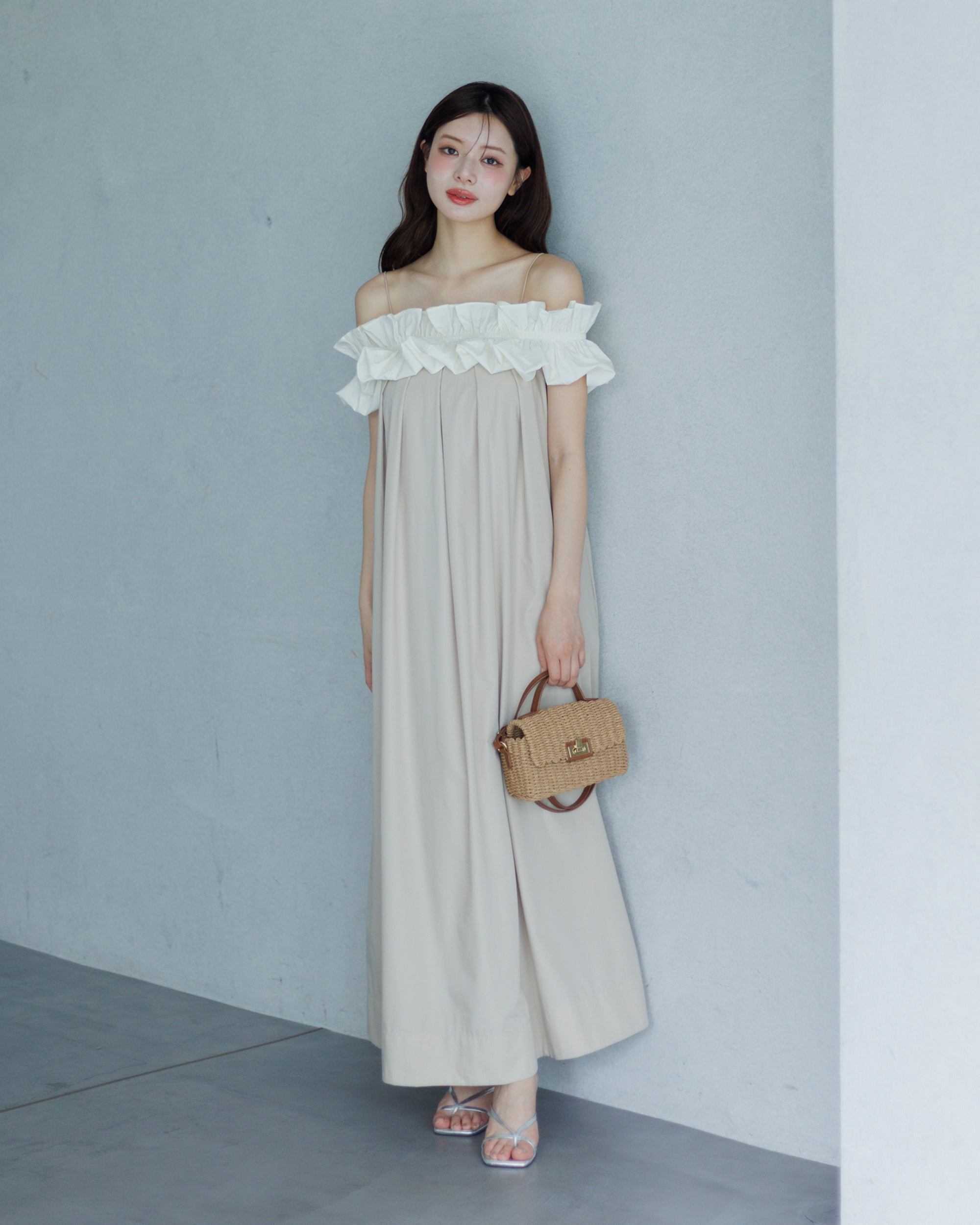 予約販売】3wayホイップフリルオフショルワンピース – La lune