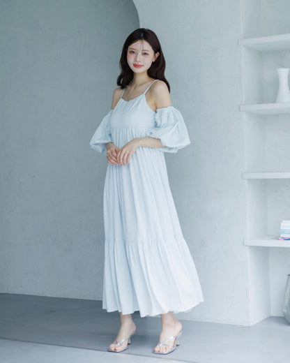 【予約販売】3wayボリュームスリーブジャガードワンピース