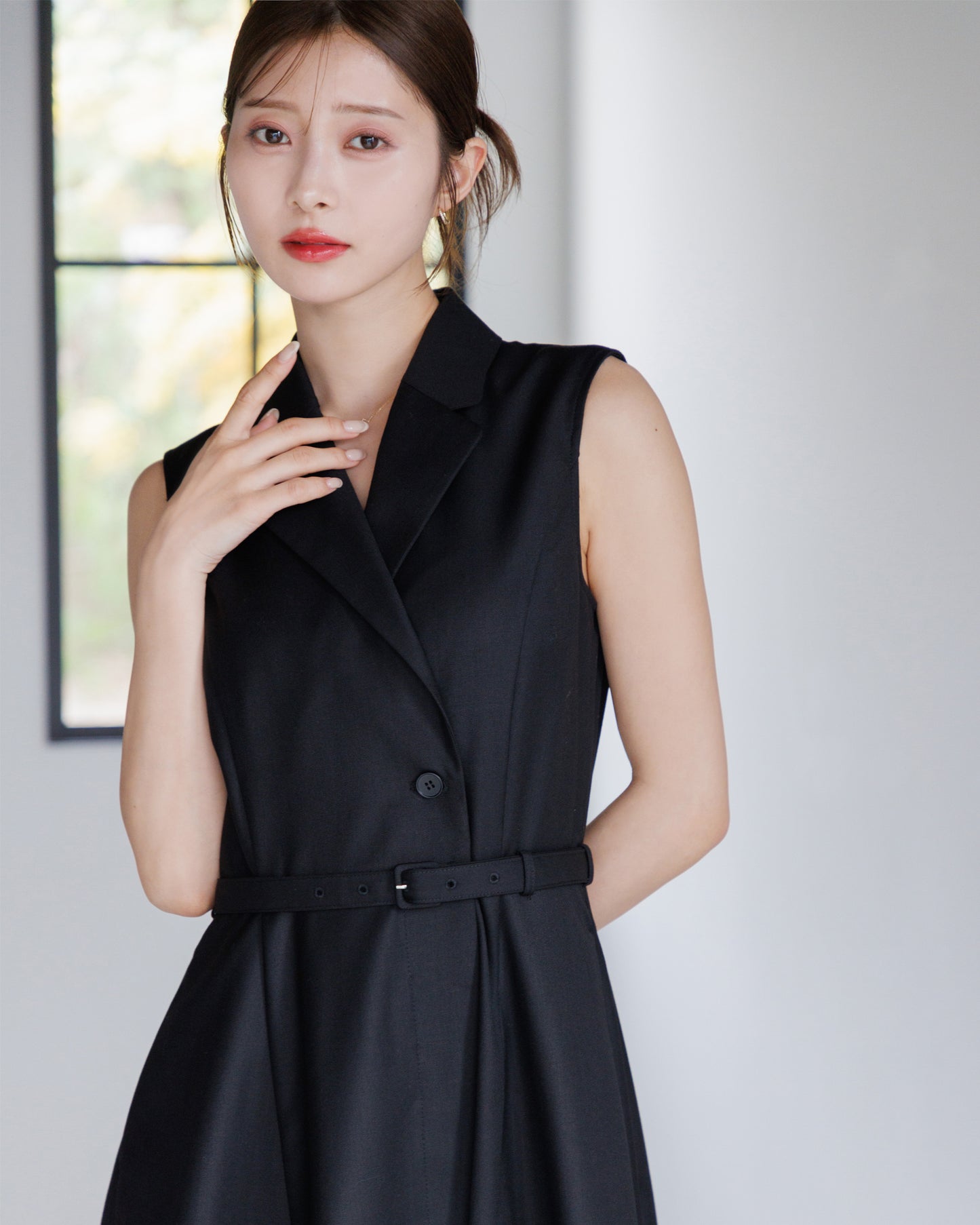 【NEW ITEM】ノースリーブトレンチロングワンピース