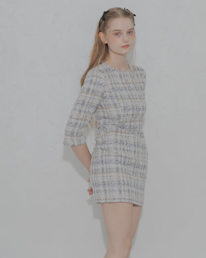 Tweed minimal dress