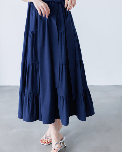 【予約販売】プリムシャツティアードワンピース