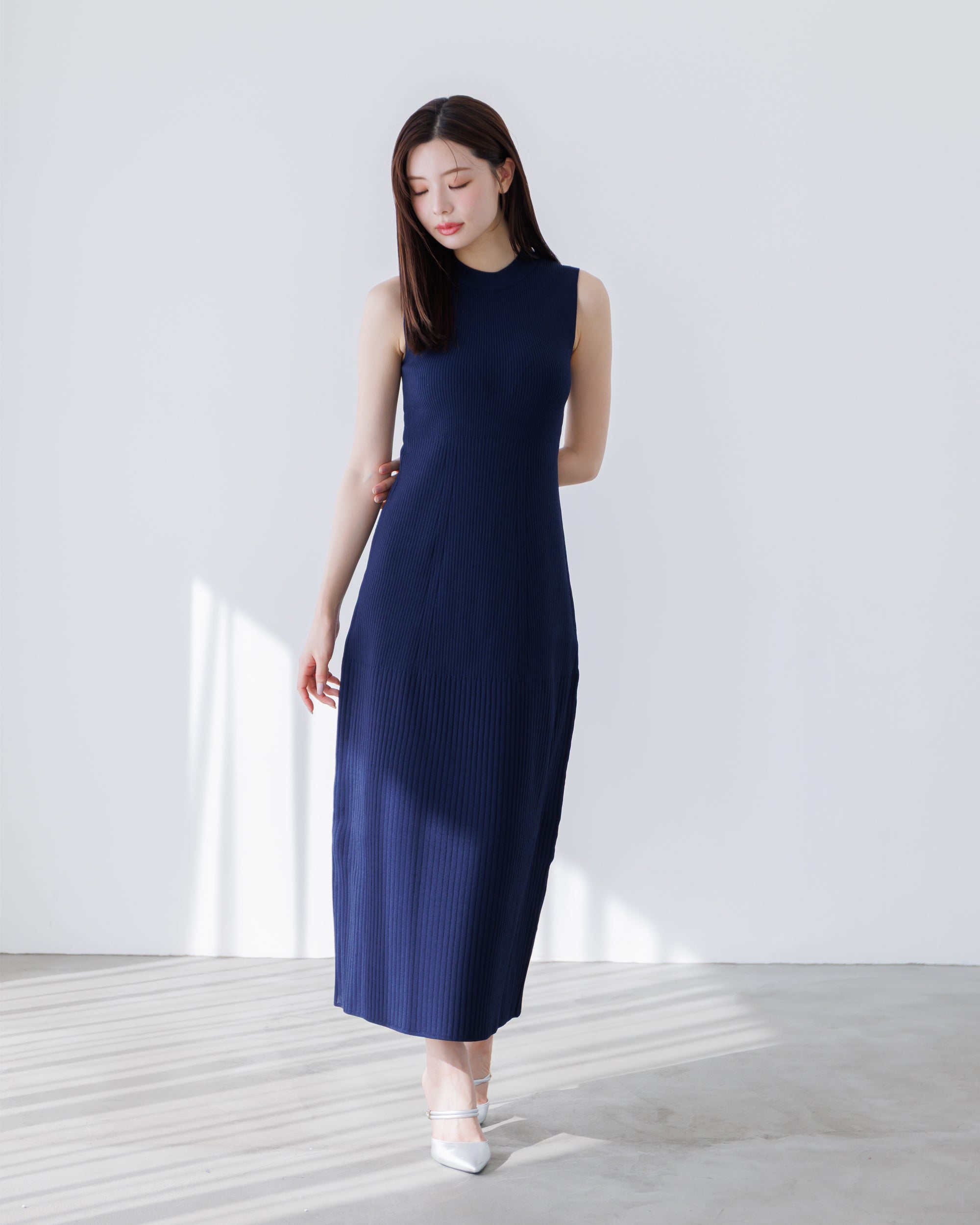 予約販売】ノースリーブサマーニットワンピース – La lune