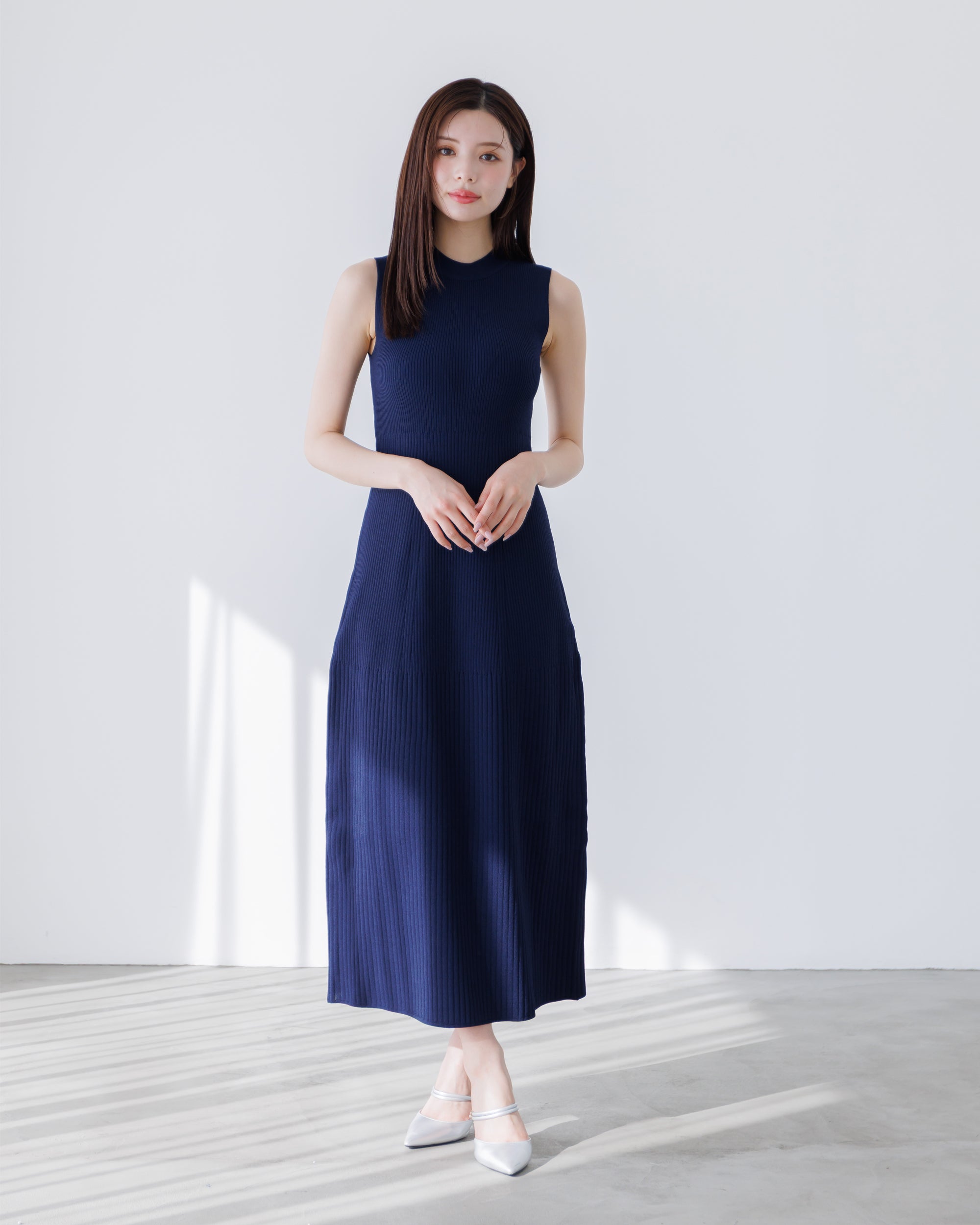 予約販売】ノースリーブサマーニットワンピース – La lune