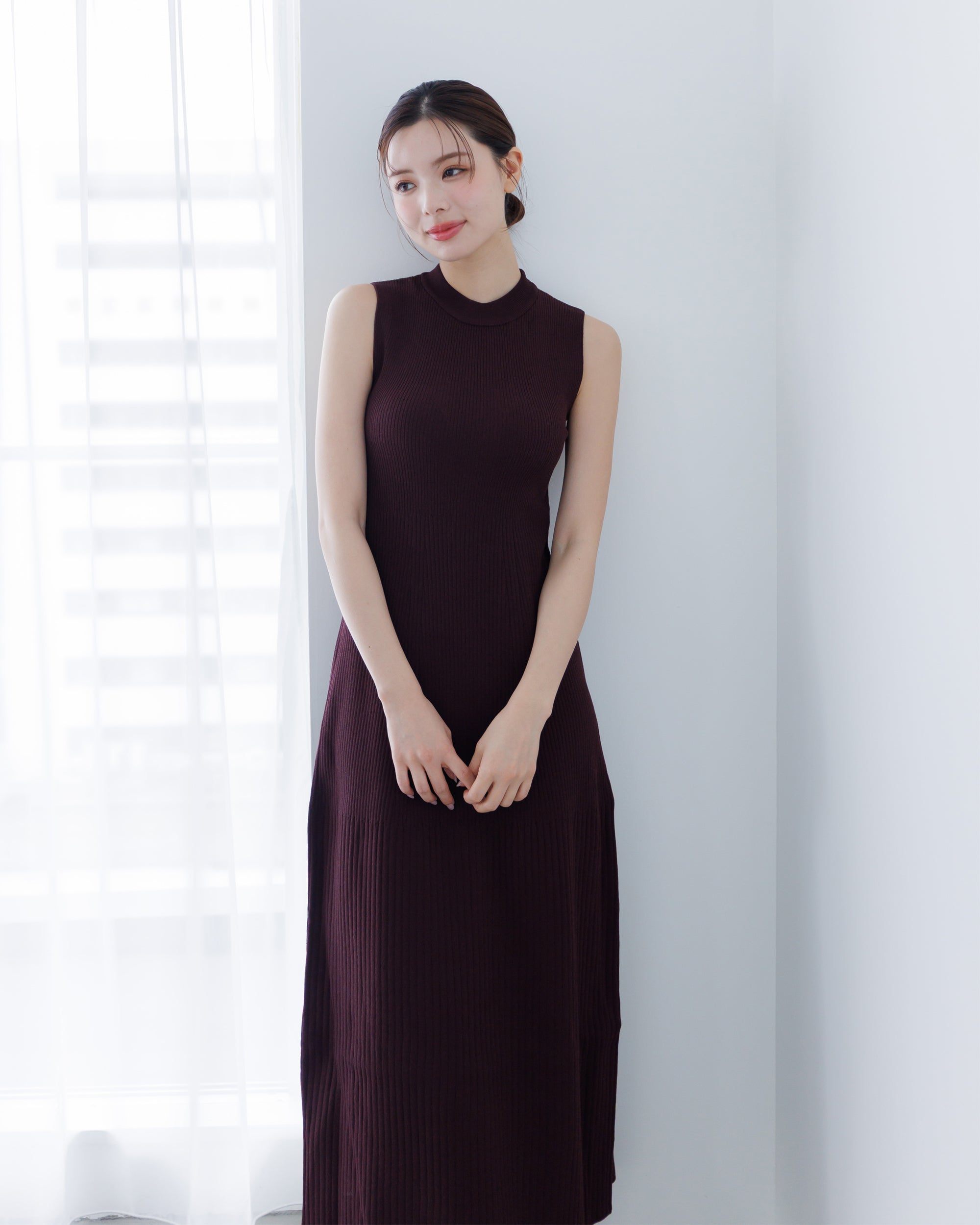 予約販売】ノースリーブサマーニットワンピース – La lune