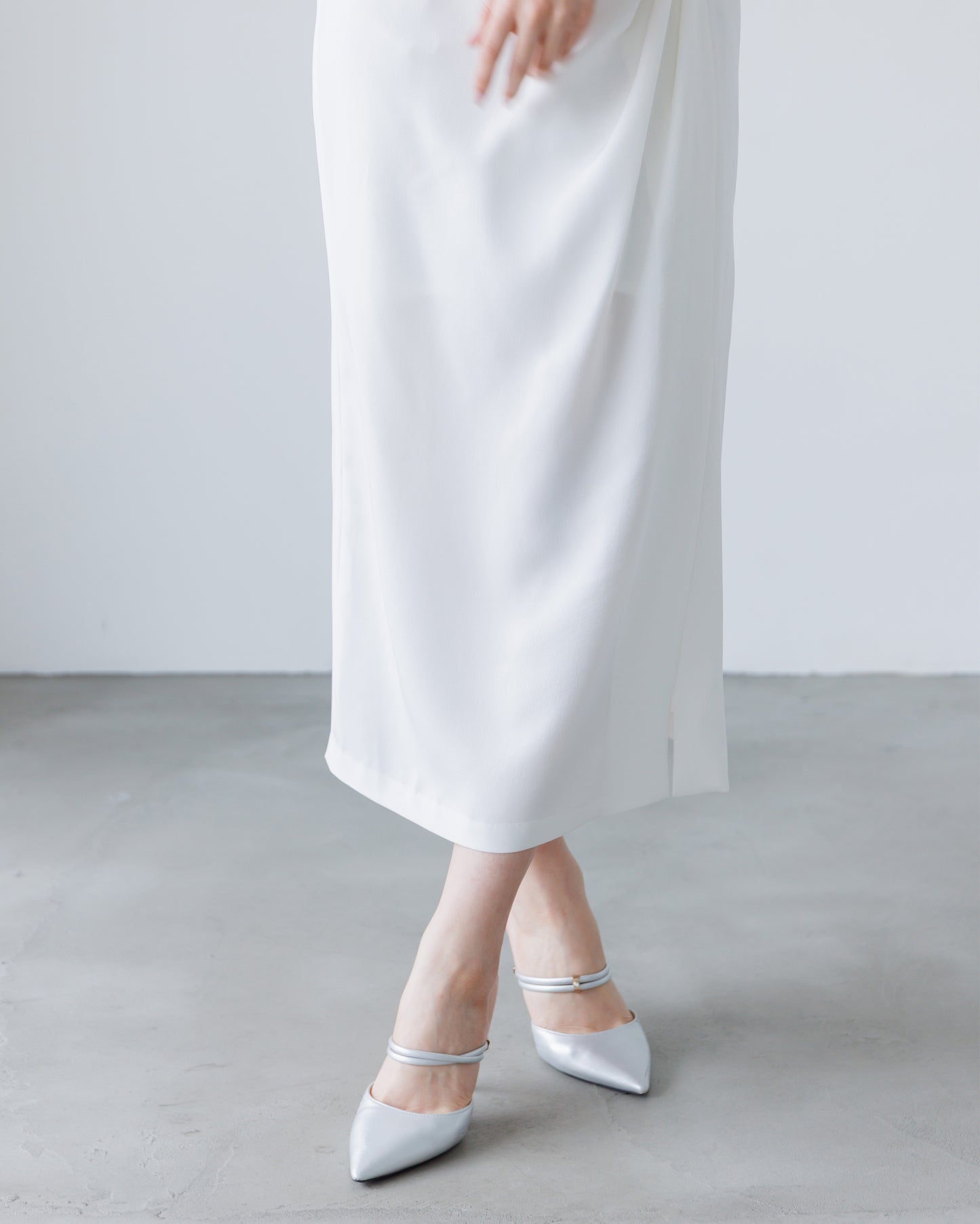 【予約販売】ノースリーブカシュクールドレープワンピース