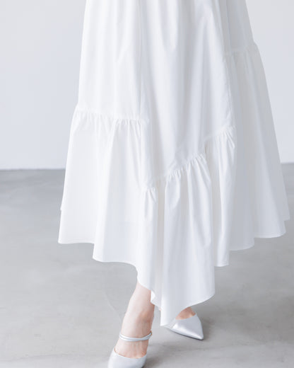 【予約販売】ノースリーブフレアイレヘムワンピース