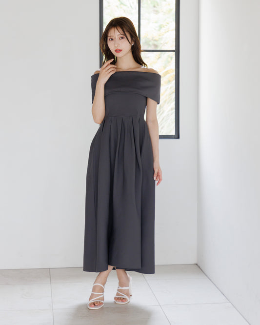 【予約販売】4way仕様オフショルニットワンピース