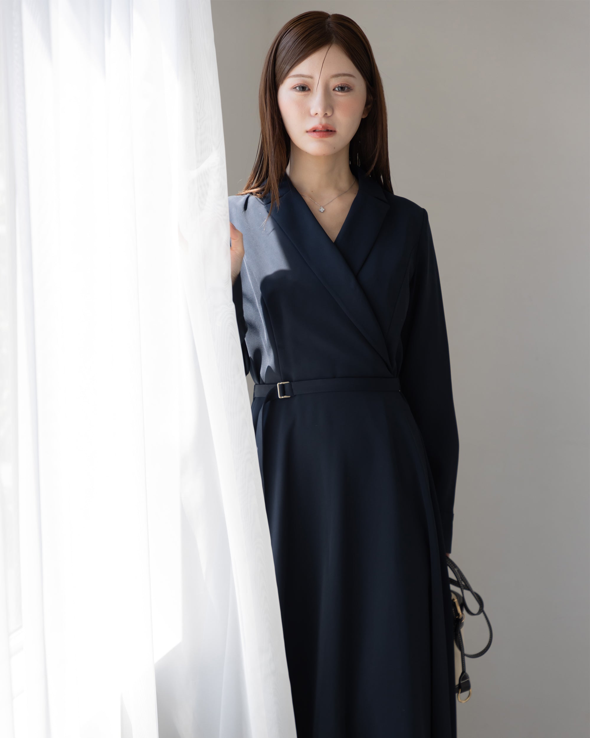 AUTUMN ITEM】ロングスリーブトレンチフレアワンピース – La lune