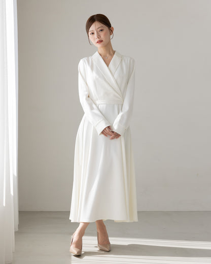 【NEW ARRIVAL】ロングスリーブトレンチフレアワンピース