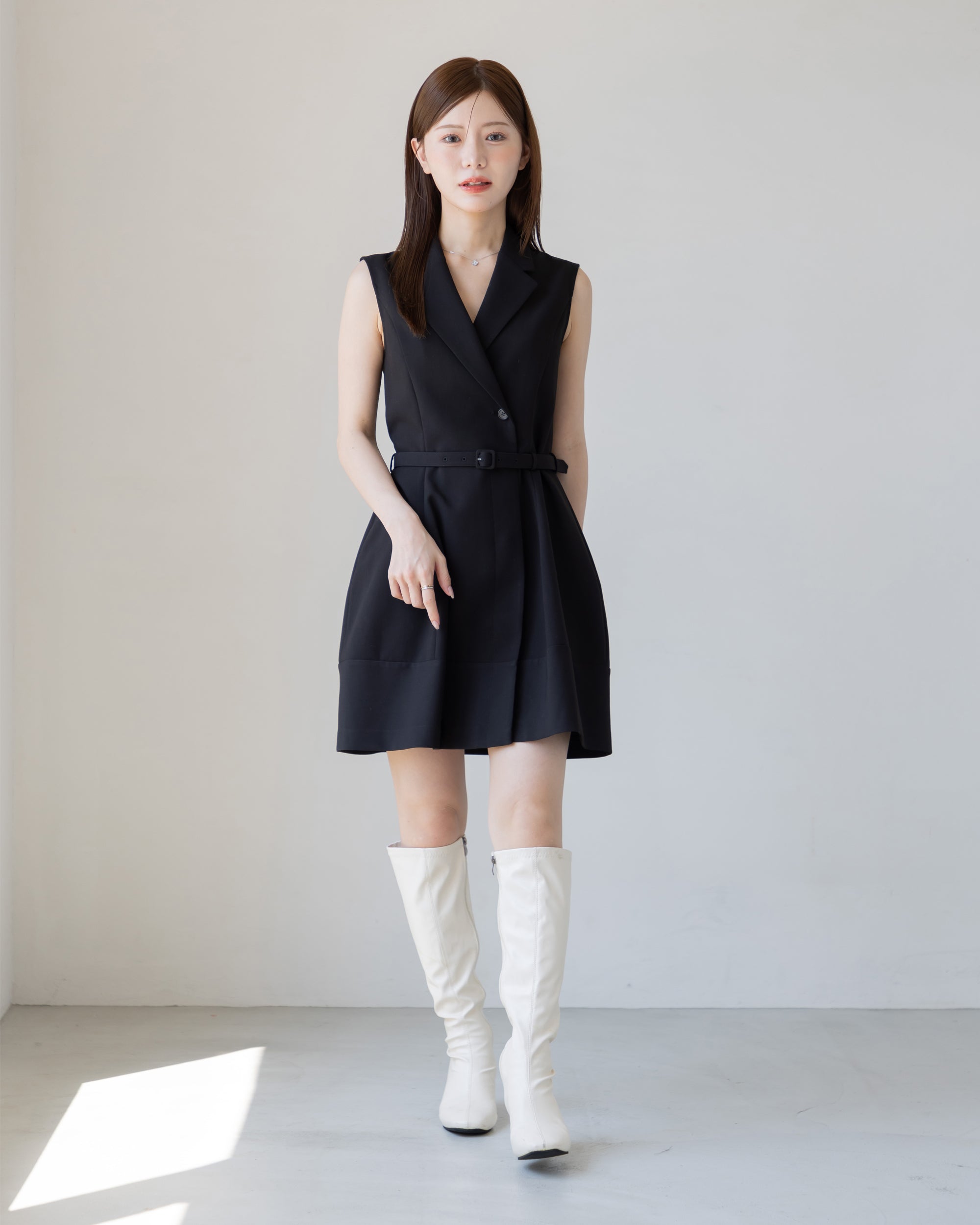 40%OFF】ノースリーブトレンチミニワンピース – La lune