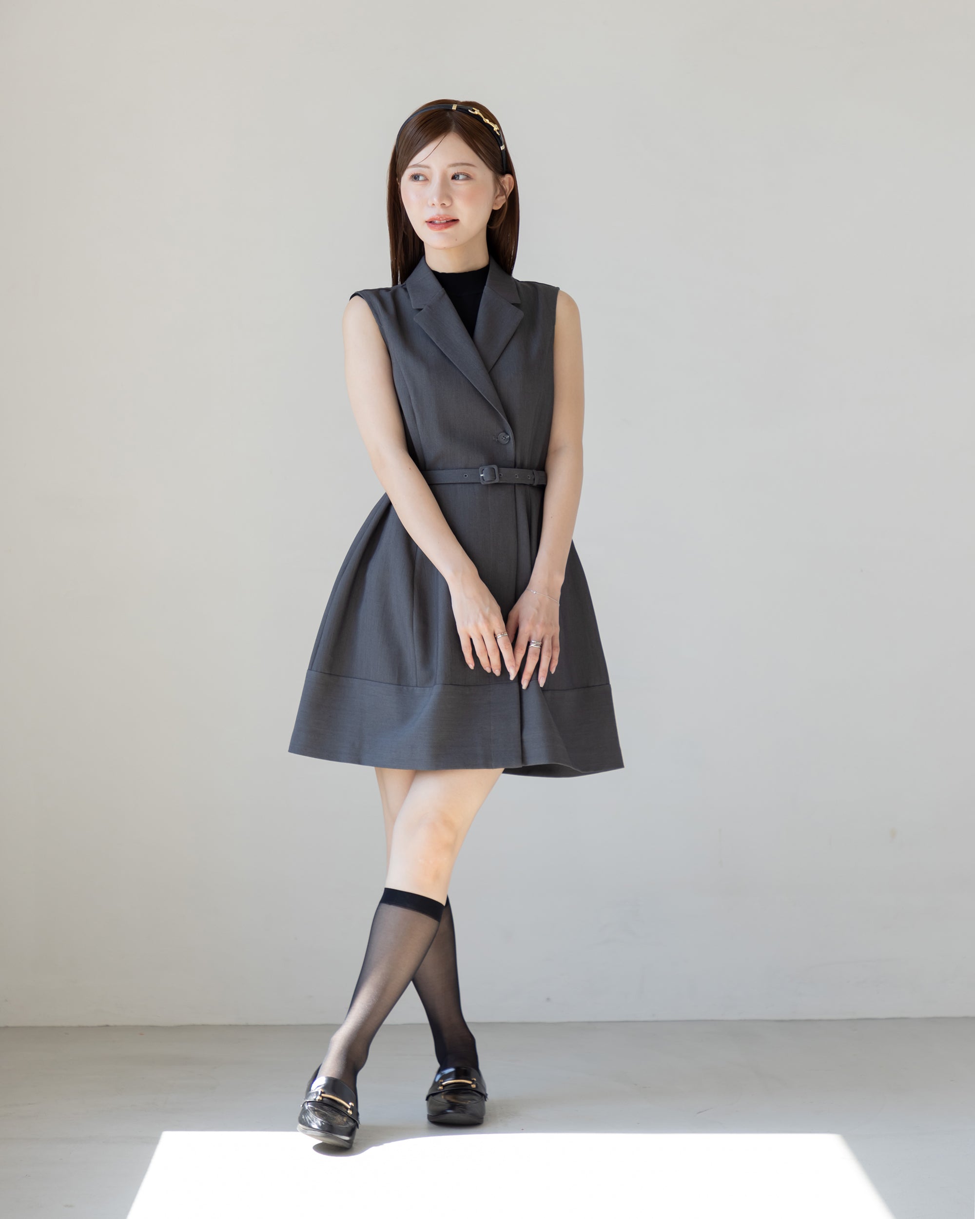 NEW ARRIVAL】ノースリーブトレンチミニワンピース – La lune