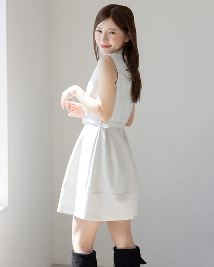【NEW ARRIVAL】ノースリーブトレンチミニワンピース