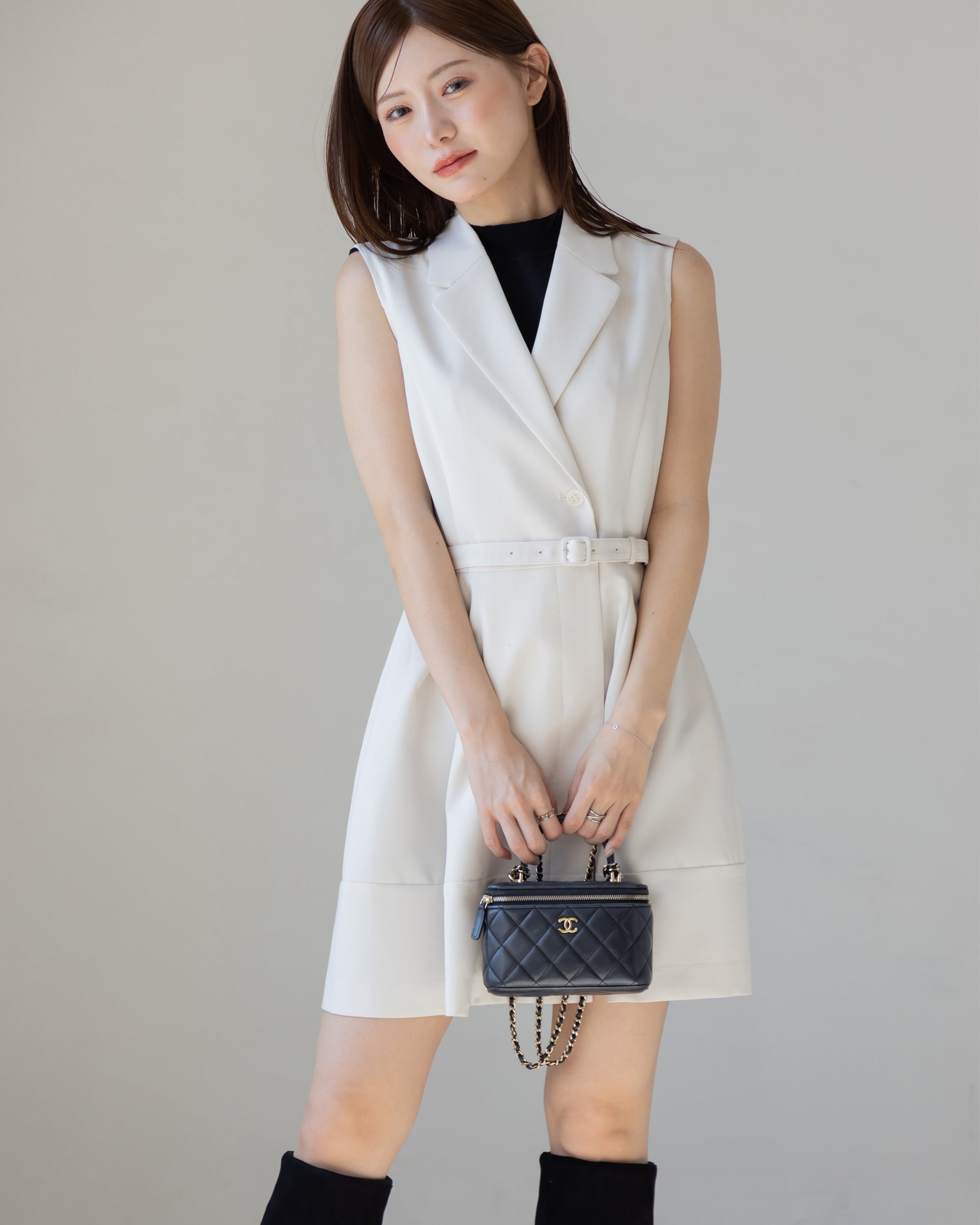 40%OFF】ノースリーブトレンチミニワンピース – La lune